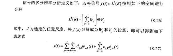 金剛石切割片多分辨率分析的小波分解和重構